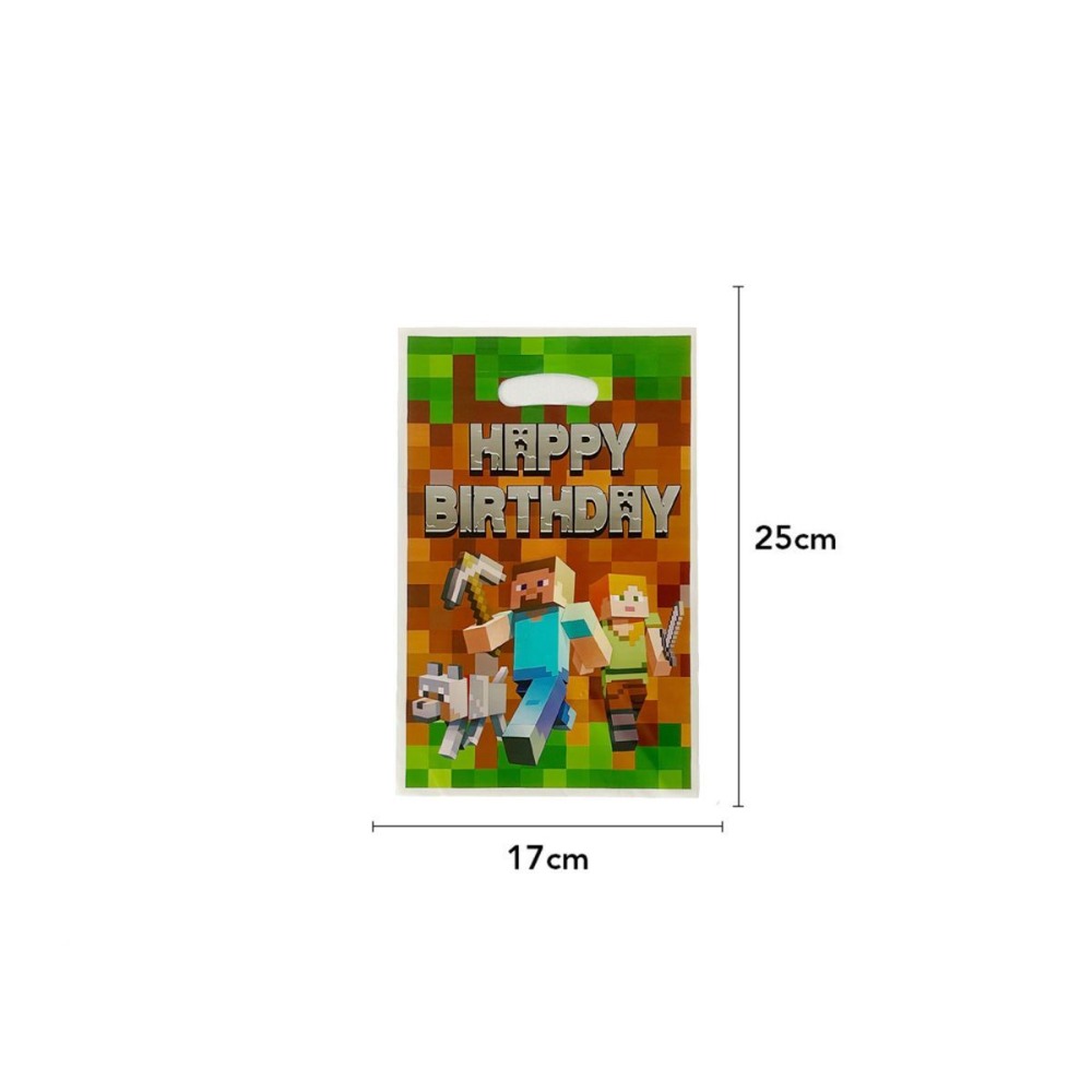 마인크래프트 생일 파티 선물용 포장지 10개 세트, 픽 - Supply Event 리뷰 및 가격