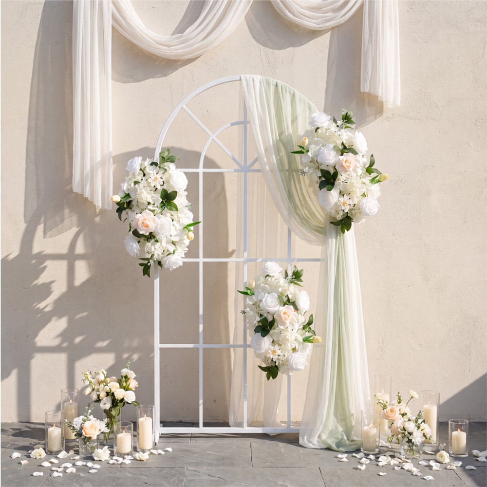 유플라워 로즈 그린 플라워 로우 롱 러너 플라워 배경  - Flower Wall Panel 리뷰 및 가격